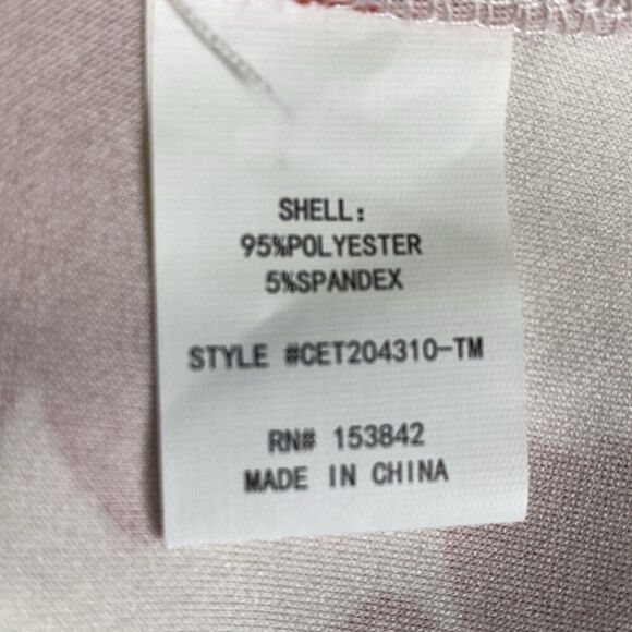 MellowDay White Red Floral Flutter Sleeve Blouse Women’s Top Size Large - Picture 6 of 6